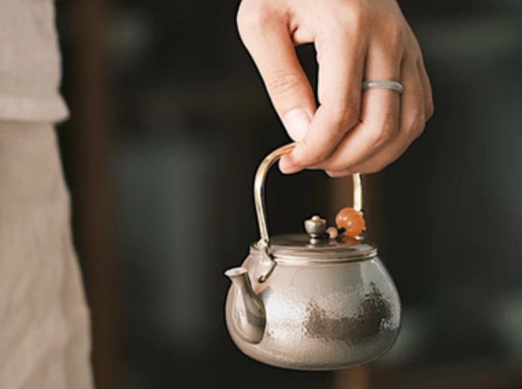 Hand Forged Silver Teapot