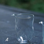 Hand blown Glass Iridescent & Transparent Dancing Faircup