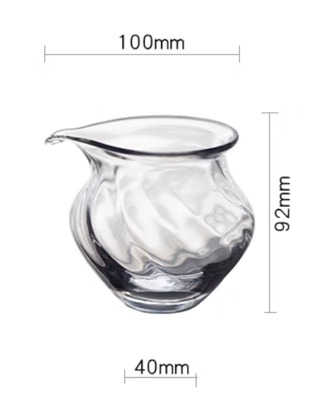 Spiral Handblown Glass Faircup