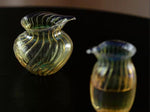 Hand Blown Glass Amber Spiral Faircup