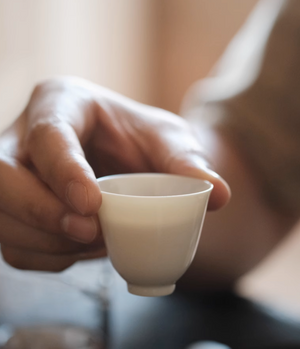 Thin Beige Tea Cup (set of two cups)