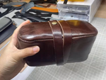 Handmade Leather Tea Travel Pouch