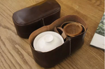 Handmade Leather Tea Travel Pouch