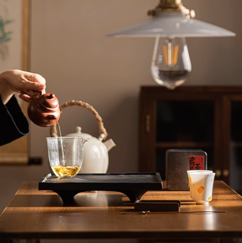 Four Legs Wooden Tea Tray/Table (S)