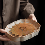 Copper Sun Shino Ink Tea Tray #02