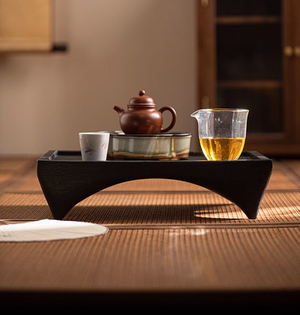 Four Legs Wooden Tea Tray/Table (L)