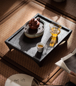 Four Legs Wooden Tea Tray/Table (L)