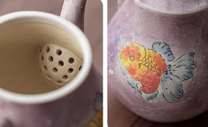 Handpainted Goldfish Teapot