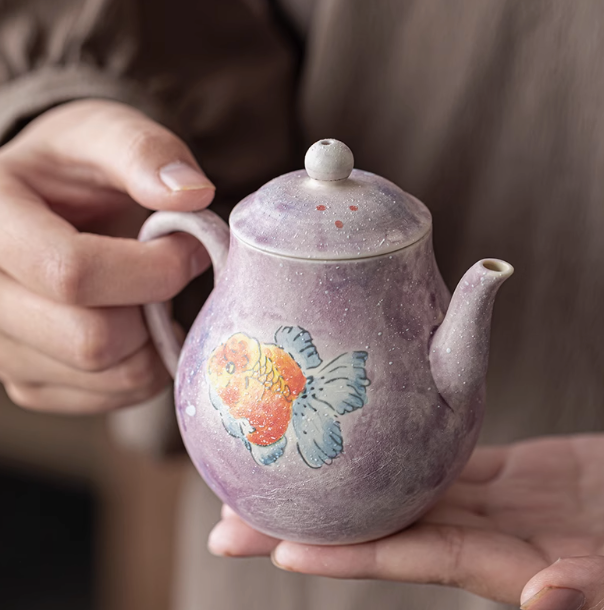 Handpainted Goldfish Teapot