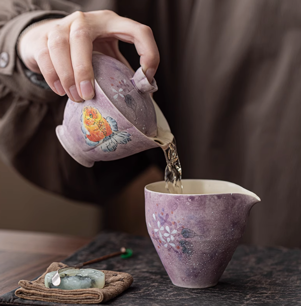 Handpainted Goldfish Gaiwan