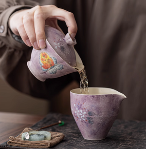 Handpainted Goldfish Gaiwan