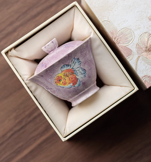 Handpainted Goldfish Gaiwan