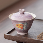 Handpainted Goldfish Gaiwan