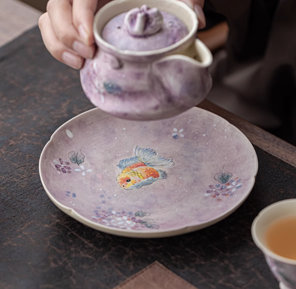 Handpainted Goldfish Tray