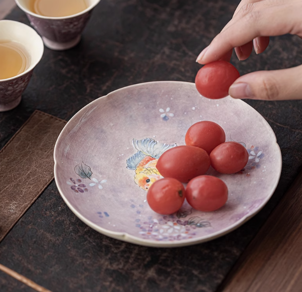 Handpainted Goldfish Tray