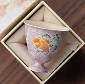 Handpainted Goldfish Teacup