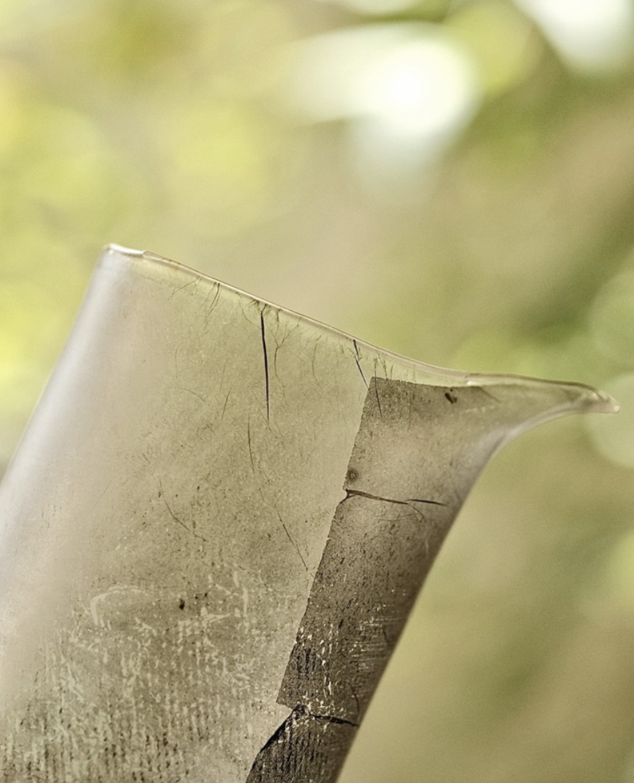 [Qin] Handblown Frost Glass Faircup- Tall