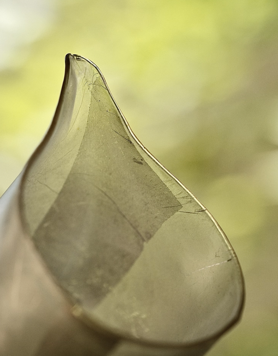 [Qin] Handblown Frost Glass Faircup- Tall