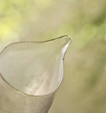 [Qin] Handblown Frost Glass Faircup- Tall