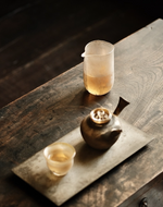 [Qin] Handblown Frost Glass Faircup- Tall