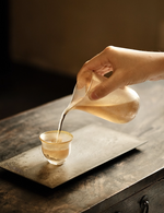 [Qin] Handblown Frost Glass Faircup- Tall