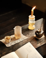 [Qin] Handblown Frost Glass Faircup- Tall