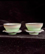 Soda Woodfired Teacup - Green