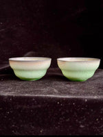 Soda Woodfired Teacup - Green