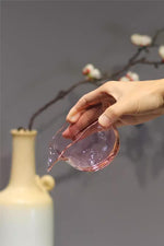 Pink Hand Blown Glass Faircup