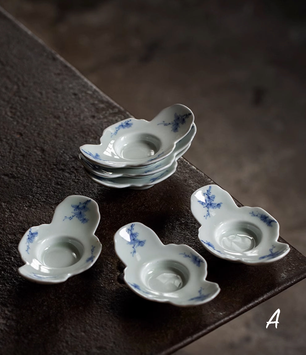 Handpainted Qinghua Teacup Holder