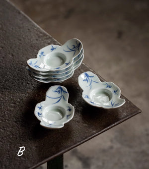 Handpainted Qinghua Teacup Holder