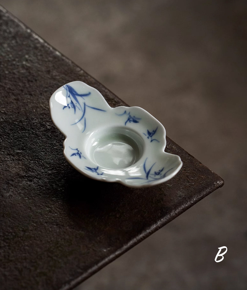 Handpainted Qinghua Teacup Holder