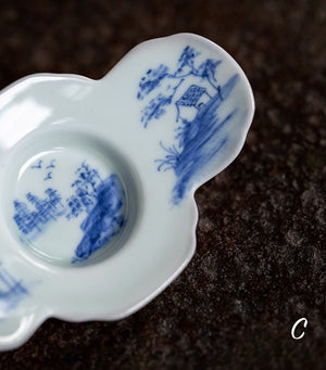 Handpainted Qinghua Teacup Holder