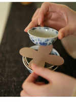 Flower shaped Tea Cup Liner & Coaster