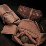 Persimmon Dyed Tea Ware Pouch