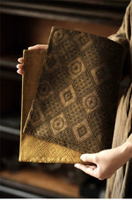 Chinese Coin Jacquard Embossed Tea Mat