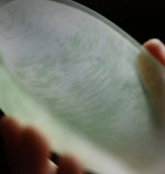 Handmade Cloudy Green Glass Tea Scoop (with a needle)