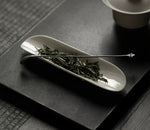 Minimalist Tripod Ceramic Tea Scoop (with a needle)