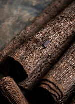 Handwoven Persimmon Dyed Ramie Tea Mat