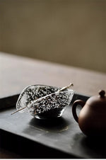 Bubble Leaf Glass Tea Scoop