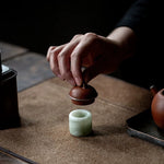Pale Green Jade Teapot Lid Holder