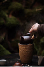 Earthy Brown Kettle （available over an open flame)
