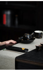 Lacquered Wood Tea Scoop