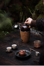 Earthy Brown Kettle （available over an open flame)