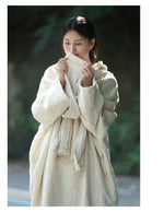 Handwoven Crinkled Raw Linen Scarf