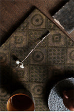 Chinese Coin Jacquard Embossed Tea Mat
