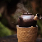 Earthy Brown Kettle （available over an open flame)