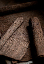 Handwoven Persimmon Dyed Ramie Tea Mat