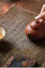 Plant Dyed Linen Tea Mat