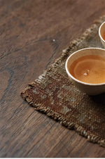 Plant Dyed Linen Tea Mat